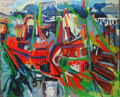 Marc BOUTEAU (1935)
Bateaux à Concarneau,...