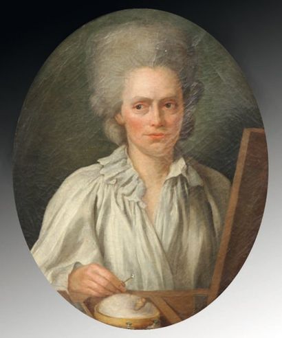 Ecole Française vers 1780
Portrait d'un comédien...
