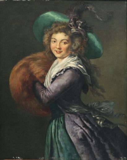 D'après Elisabeth VIGEE-LE BRUN (1755-1842)
Portrait...