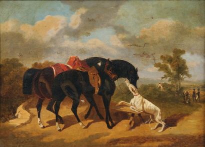 École d'Alfred de DREUX
Halte de cavaliers...