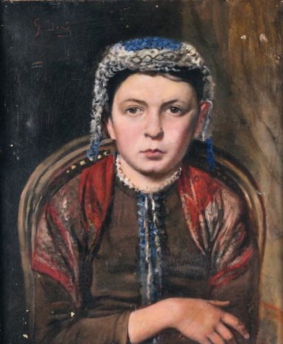Attribué à Gustave DORÉ
Portrait de jeune...