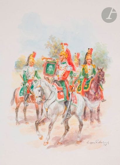 LELIEPVRE (E.
)Trumpets of Carabinieri and...