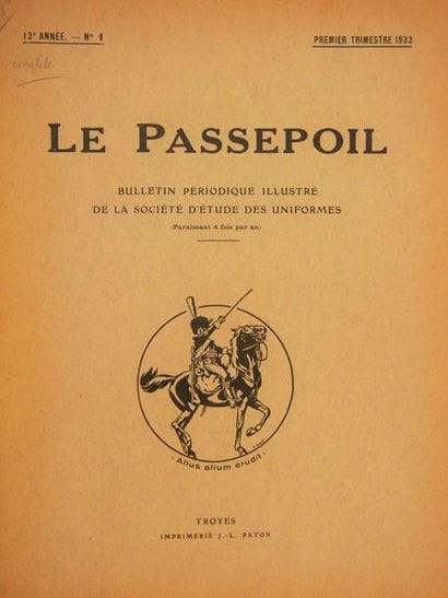PASSEPOIL (LE
)Newsletter of the Society...