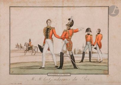 MARTINET (chez) 
MAISON DU ROI (1814)
- Gendarmes...