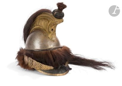 First Empire cuirassier helmet.
 Steel bomb....