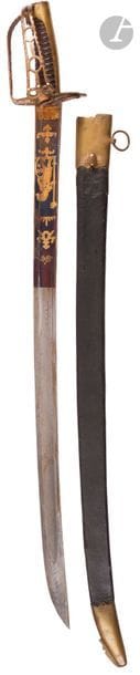 Officer's sword with rotating guard.
 Handle...