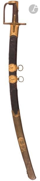 Hussar officer's sword. 
Leather-covered...