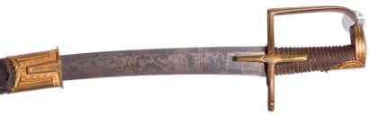 Hussar officer's sword. 
Leather-covered...