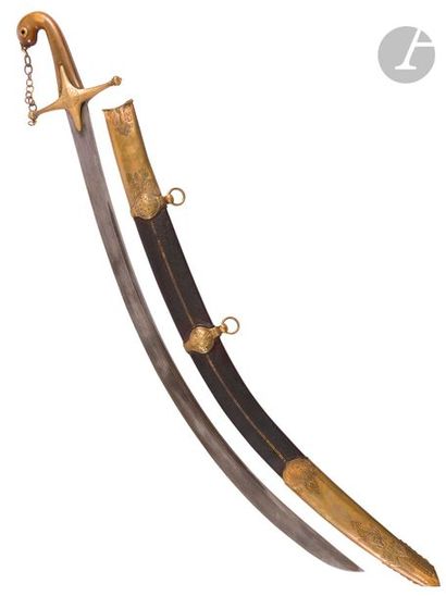Oriental cavalry officer's sword.
 Handle...