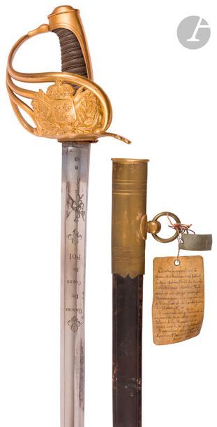 King's bodyguard sword, first model (1814).
...