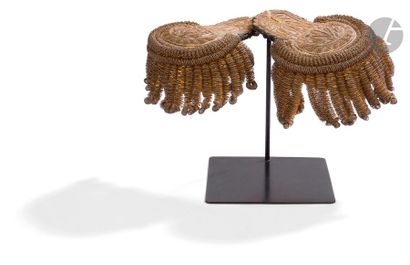 Pair of shoulder pads assigned to a senior...