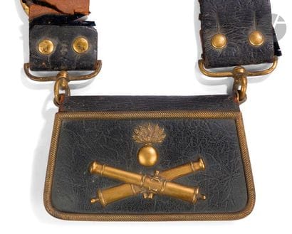 Artillery officer's gibberish.
 Leather case....