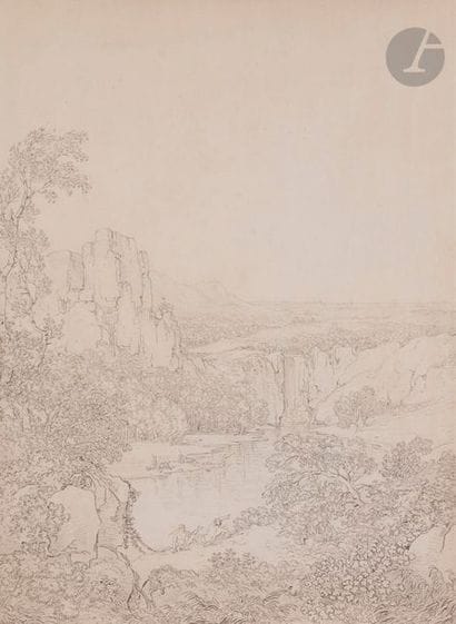 Attribué à Jacob Philipp HACKERT
(1737-1830)
Paysage...