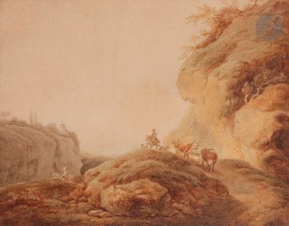 École de Philippe Jacques de Loutherbourg
(1740-1812)
Troupeaux...