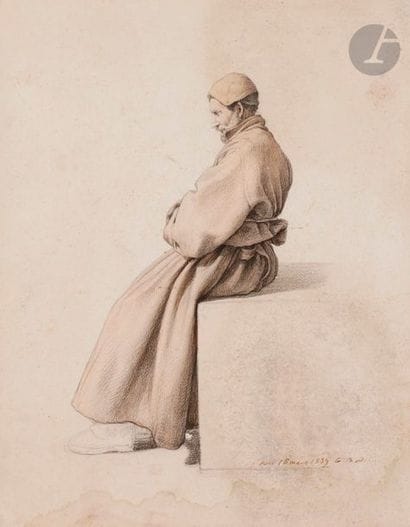 Guillaume BODINIER (1795-1872)
Homme en robe...