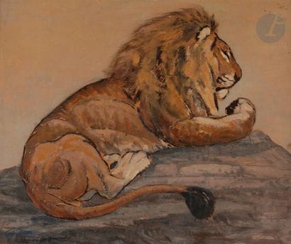 Laurin du QUESNEL (XXe siècle)
Lion
Huile...
