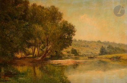 Gabriel MATHIEU (1843-1921)
Bords de la Marne
Huile...