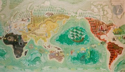 PICO (1900-1977)
Planisphère, 1956
Huile...