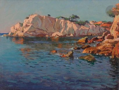 Antoine PONCHIN (1872-1934)
La Crique rocheuse
Huile...