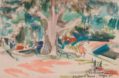 Pierre PRUVOST (1921-2008)
Alger, le jardin...