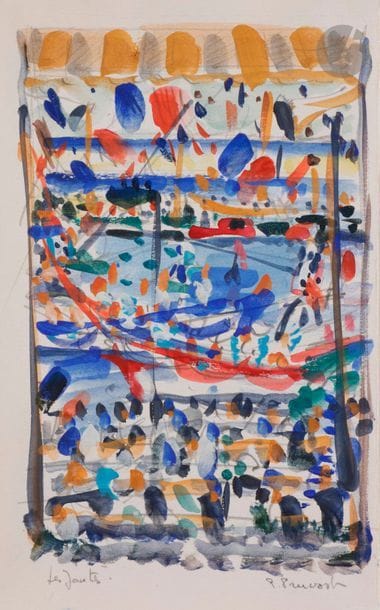 Pierre PRUVOST (1921-2008)
Sète, les joutes
Aquarelle.
Signée...