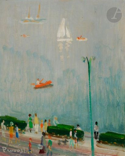 Pierre PRUVOST (1921-2008)
Antibes, promenade...