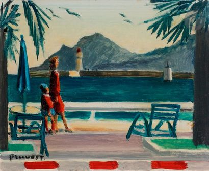 Pierre PRUVOST (1921-2008)
Cannes, la Croisette...