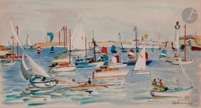 Pierre PRUVOST (1921-2008)
Antibes, les régates,...