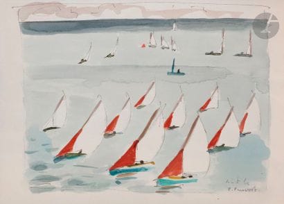 Pierre PRUVOST (1921-2008)
Antibes, les régates,...