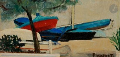 Pierre PRUVOST (1921-2008)
Antibes, barques...