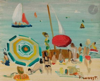 Pierre PRUVOST (1921-2008)
Antibes, plage...