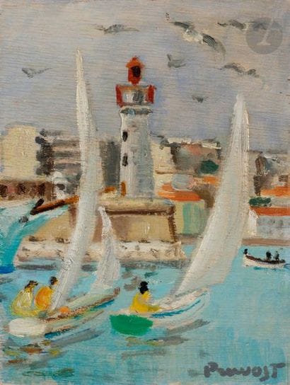 Pierre PRUVOST (1921-2008)
Antibes, régates...