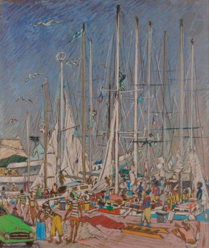 Pierre PRUVOST (1921-2008)
Antibes, les voiliers,...