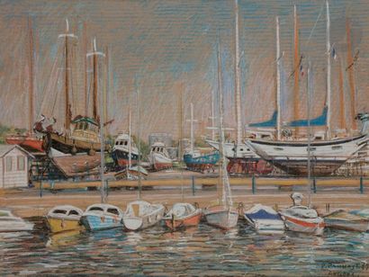 Pierre PRUVOST (1921-2008)
Antibes, bateaux...