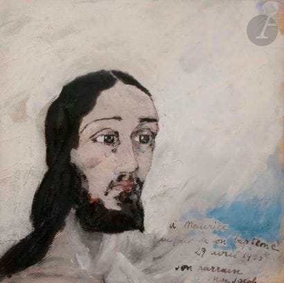 Max JACOB (1876-1944)
Tête de Christ, 1933
Gouache...