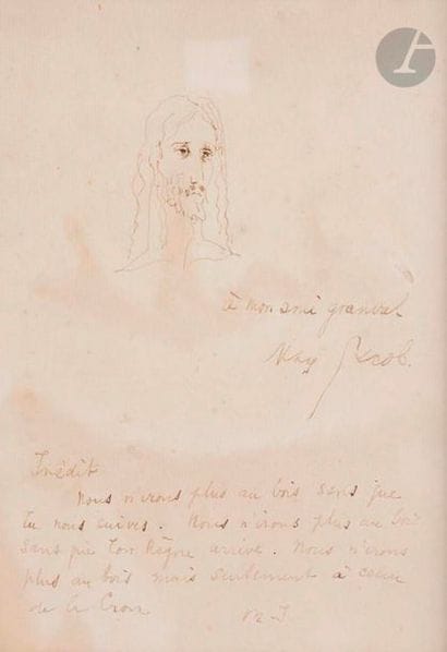 Max JACOB (1876-1944)
Christ
Encre brune.
Signée...