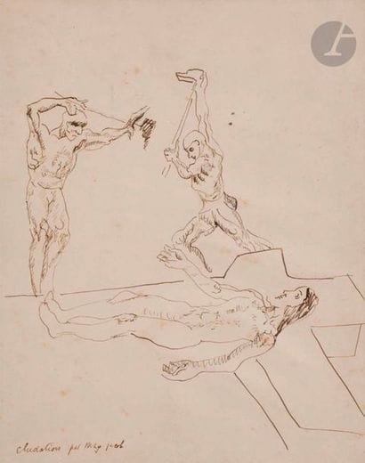 Max JACOB (1876-1944)
Cludation
Encre brune.
Signée...