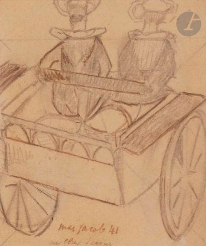Max JACOB (1876-1944)
Bretonnes tirant une...