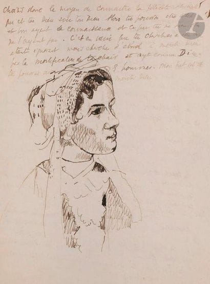 Max JACOB (1876-1944)
But de la vie
Encre.
Non...