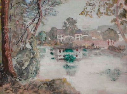 Max JACOB (1876-1944)
Bord de rivière en...