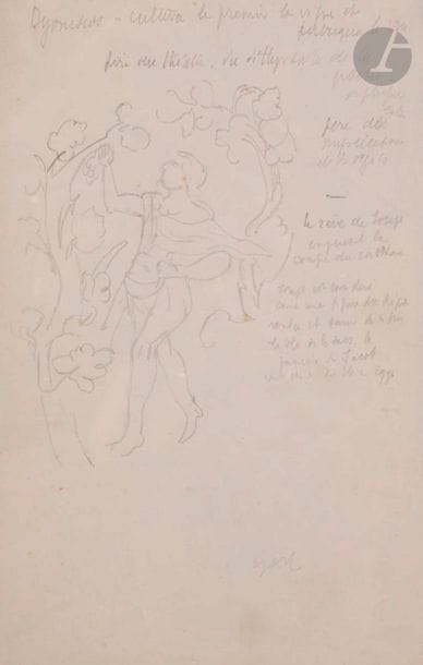 Max JACOB (1876-1944)
Dyonisios, 1922
Crayon...