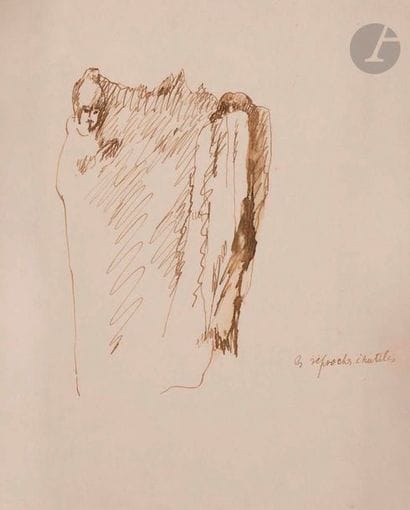Max JACOB (1876-1944)
Les Reproches inutiles
Encre.
Titrée...