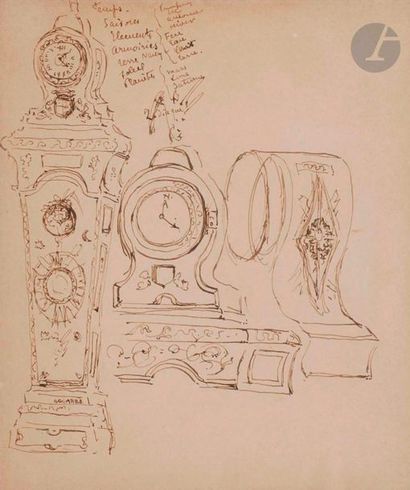 Max JACOB (1876-1944)
Pendules et horloges
Encre...