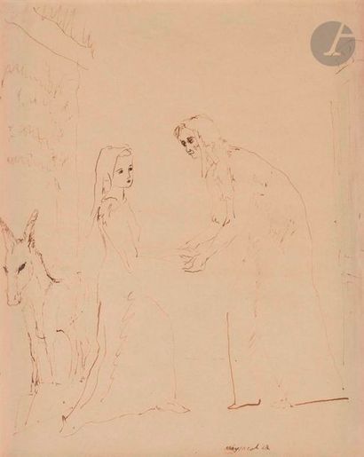 Max JACOB (1876-1944)
L'Accueil, 1927
Encre...