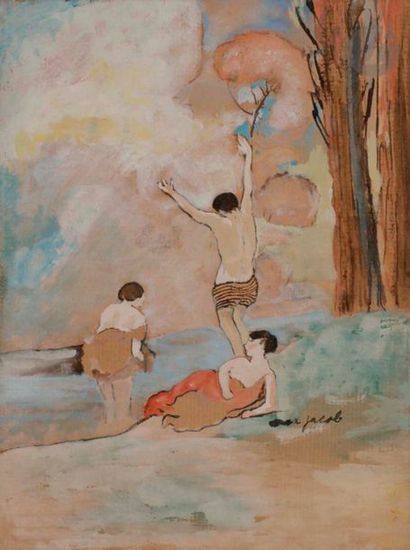 Max JACOB (1876-1944)
Les Baigneurs
Encre...