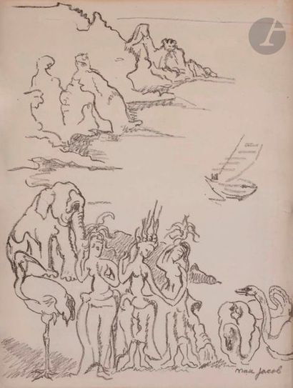 Max JACOB (1876-1944)
Paradis impressionniste,...