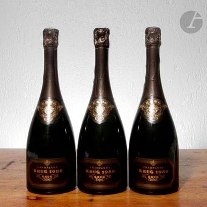 3 B CHAMPAGNE VINTAGE, Krug, 1988