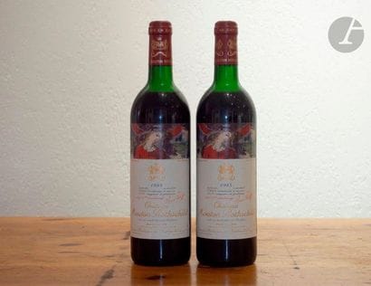 2 B CHÂTEAU MOUTON ROTHSCHILD (H.E; e.l.s.),...