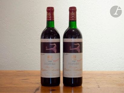 2 B CHÂTEAU MOUTON ROTHSCHILD (1 B.G; 1 T.L.B.),...