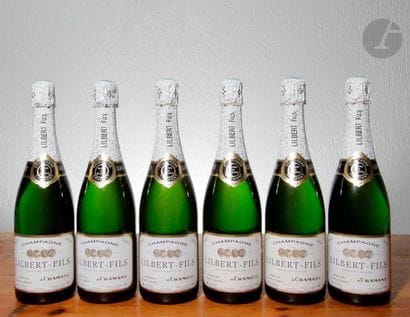 6 B WHITE GROSS CHAMPAIGN, Lilbert & Fils,...